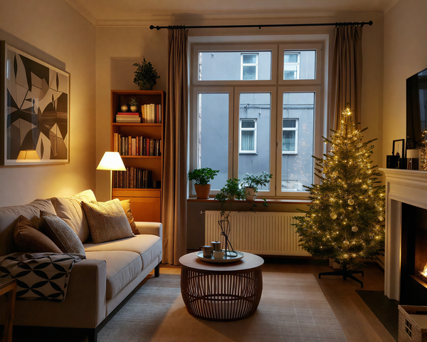Small Space Christmas Decor Ideas for 2025 | Cozy Holiday Apartment Styling by Rocabu Designs