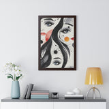 Framed Vertical Poster Print- Echoes of Emotion