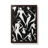 Framed Vertical Poster- A Dance of Form and Grace