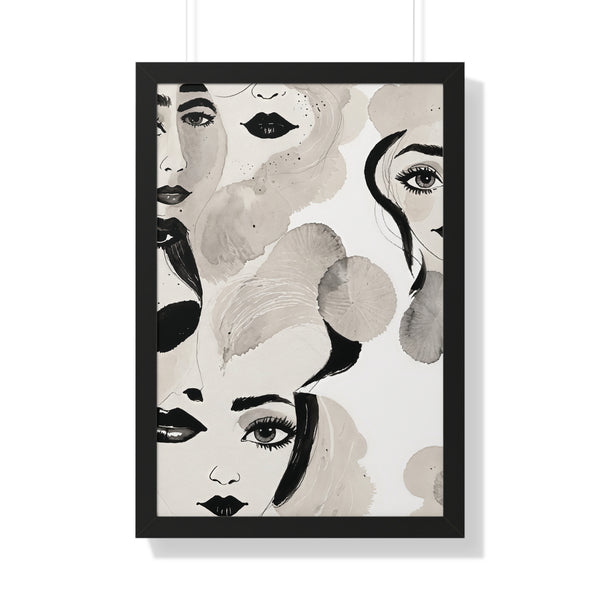 Framed Vertical Poster - Shades of Expression