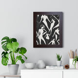 Framed Vertical Poster- A Dance of Form and Grace