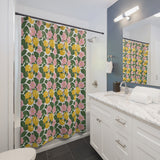 Botanical and Lemon Shower Curtain