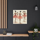 Canvas Wall Art - Ballerinas in Motion Watercolor Print