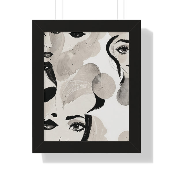 Framed Vertical Poster - Shades of Expression