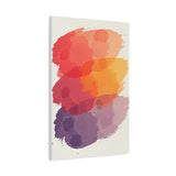 Canvas Wall Art - Abstract Watercolor Brushstrokes "Sunset Harmony"