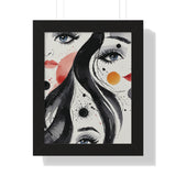 Framed Vertical Poster Print- Echoes of Emotion