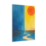 Canvas Wall Art- Pathway to Horizon: Day & Night Balance