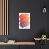 Canvas Wall Art - Abstract Watercolor Brushstrokes "Sunset Harmony"