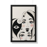 Framed Vertical Poster Print- Duality of Perception