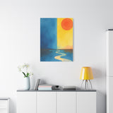 Canvas Wall Art- Pathway to Horizon: Day & Night Balance