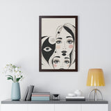 Framed Vertical Poster Print- Duality of Perception