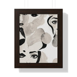 Framed Vertical Poster - Shades of Expression