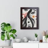 Framed Vertical Poster Print- Echoes of Emotion