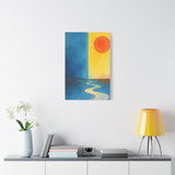 Canvas Wall Art- Pathway to Horizon: Day & Night Balance