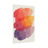 Canvas Wall Art - Abstract Watercolor Brushstrokes "Sunset Harmony"