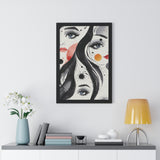 Framed Vertical Poster Print- Echoes of Emotion