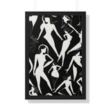 Framed Vertical Poster- A Dance of Form and Grace