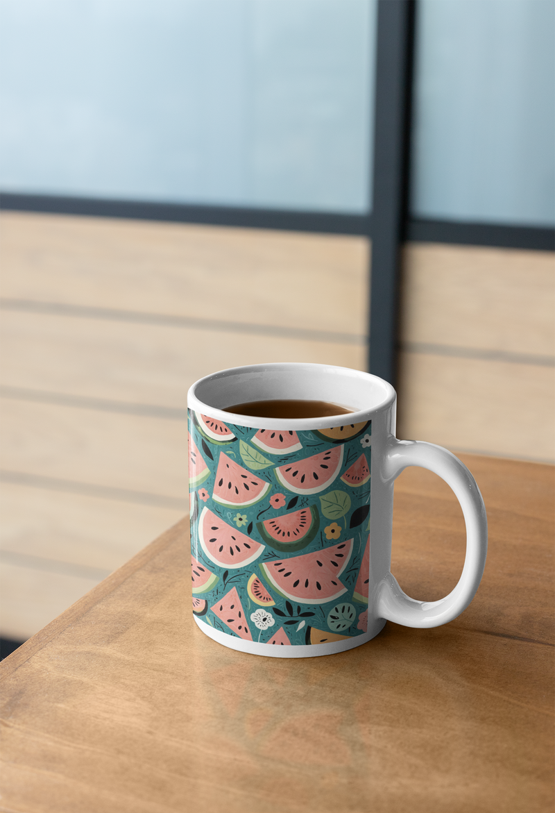 Summer Splash Watermelon Mug – Fresh & Fun Fruit-Inspired Design