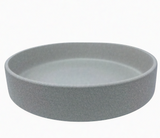 Modern white ceramic decorative bowl with grainy texture for minimalist home décor styling