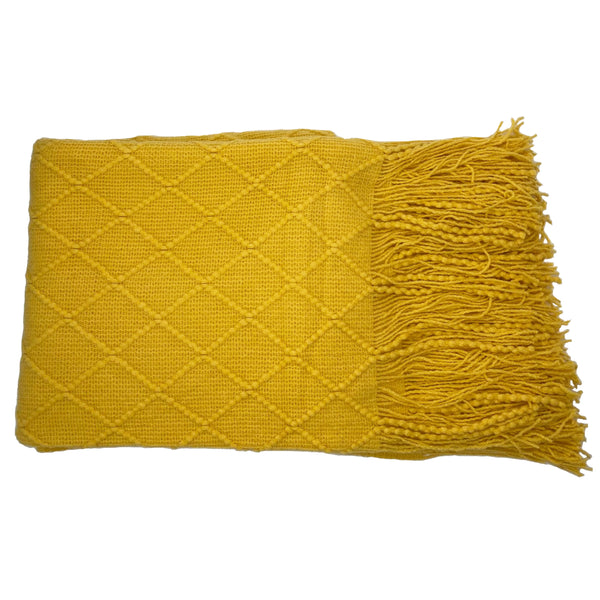 Yellow Tasallee 51" x 59" Throw