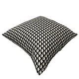 Black Bianca 18" Checkered Pillow