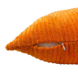 Orange Yzabelle 18" Corduroy Pillow